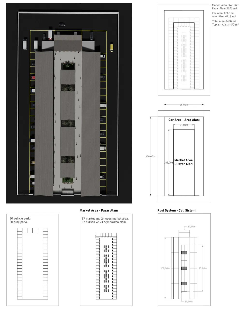 Plans and technical drawings belonging to the project.