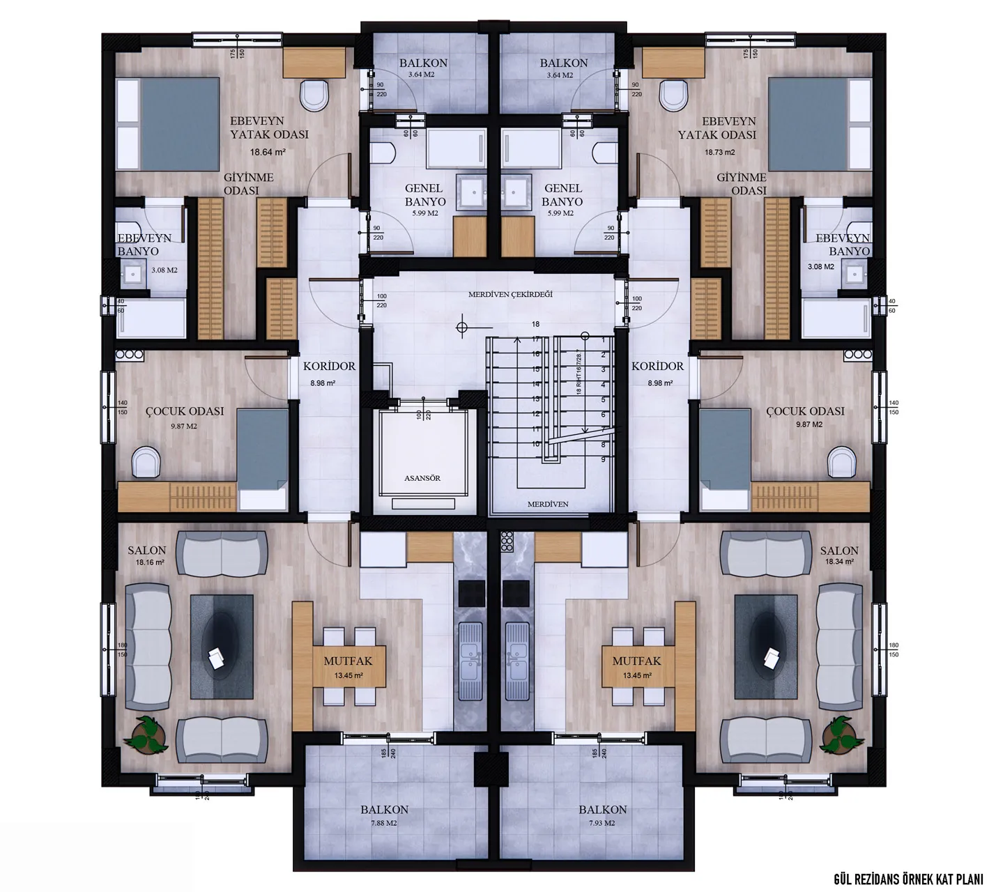 Typical floor plan.