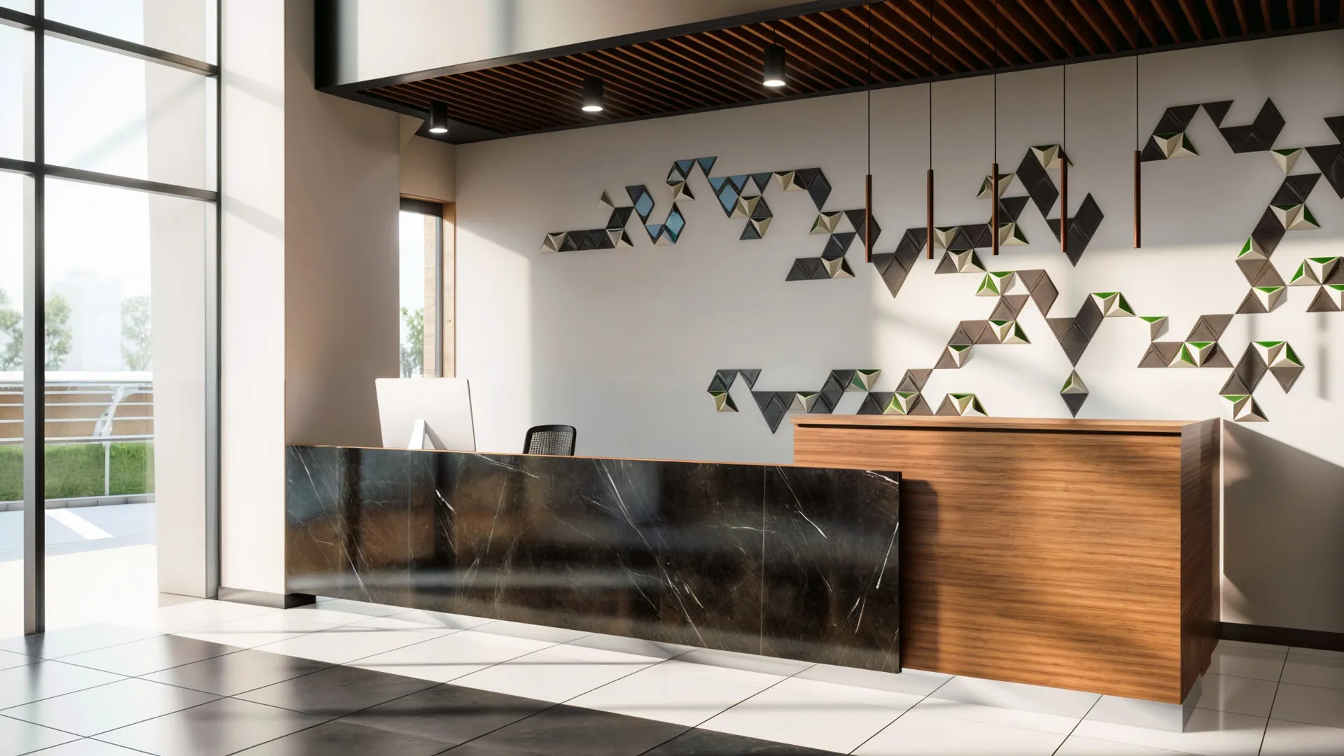 Guest reception area.