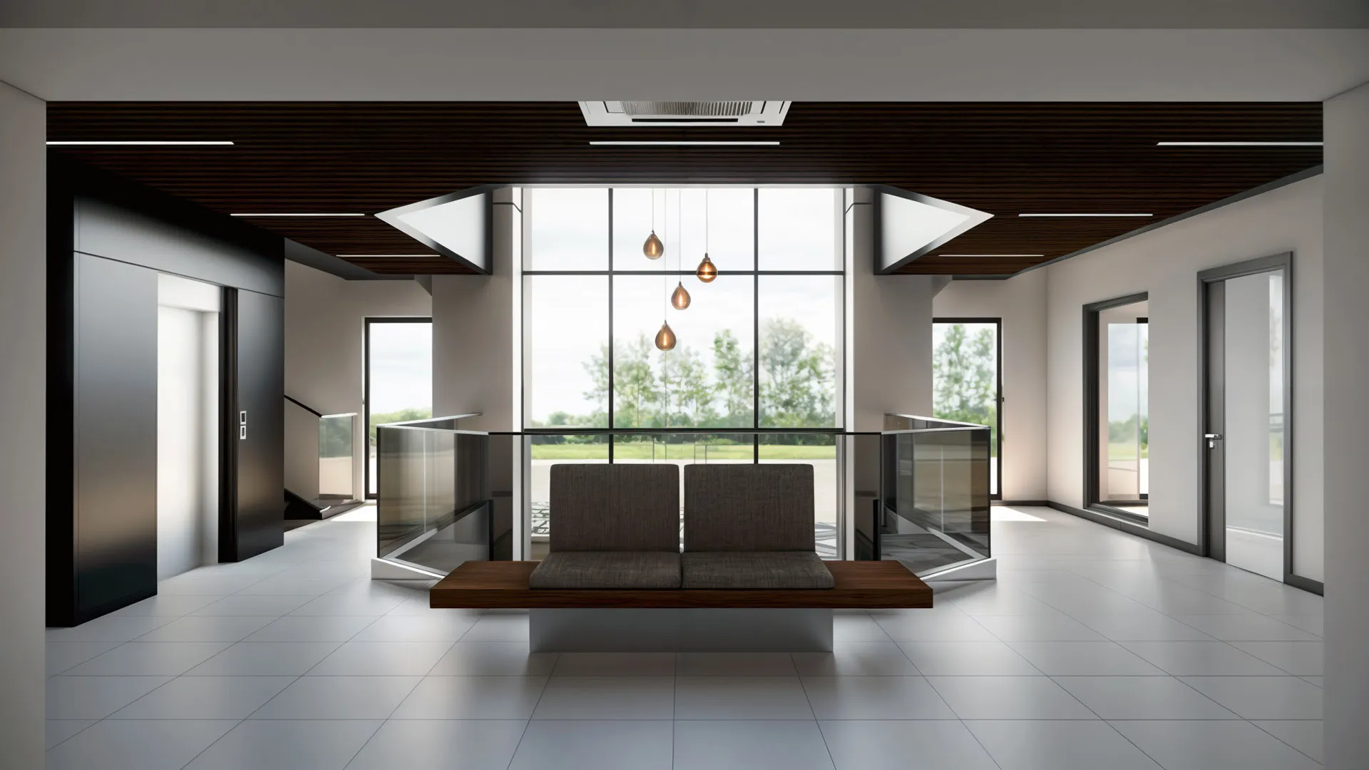 Front waiting area.