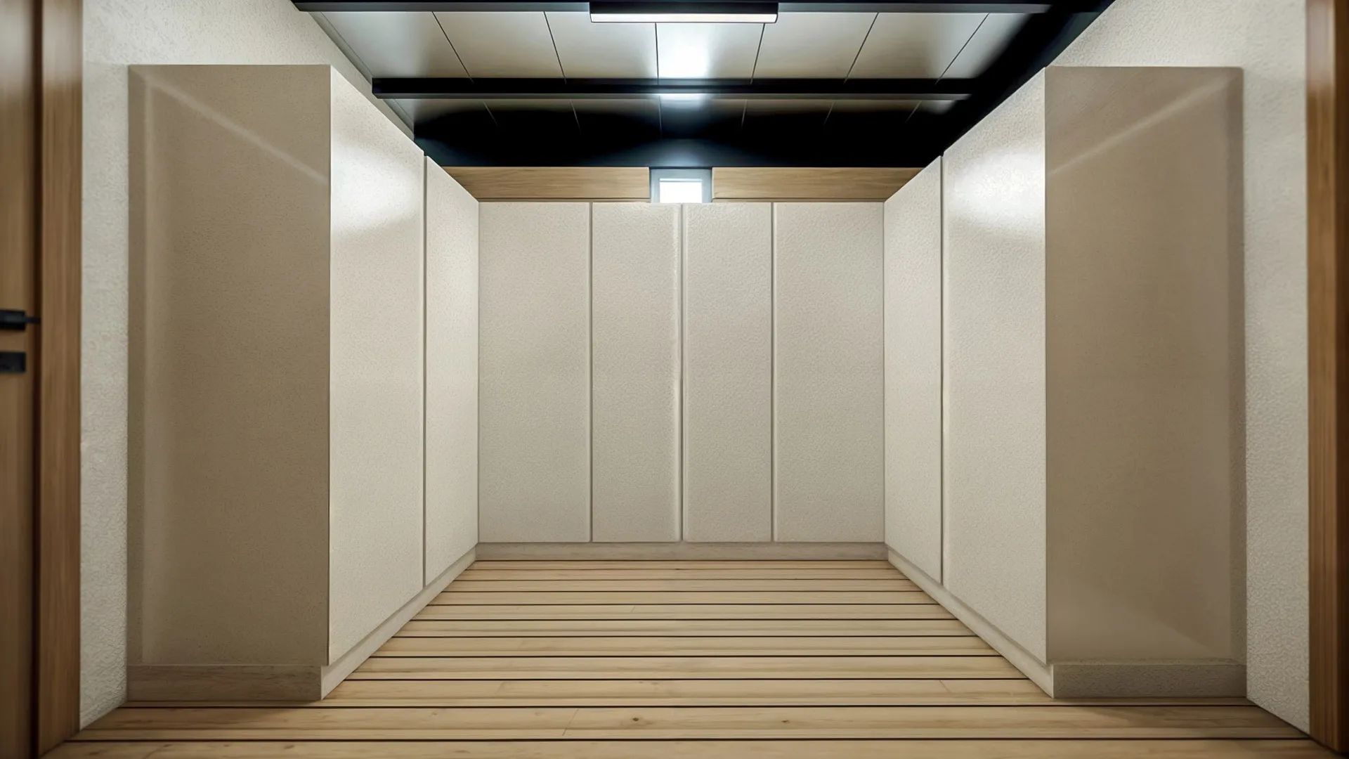 Cabinets designed for storage.